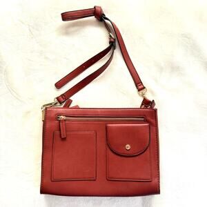 Steve Madden Faux Leather Crossbody Bag Purse with Pockets